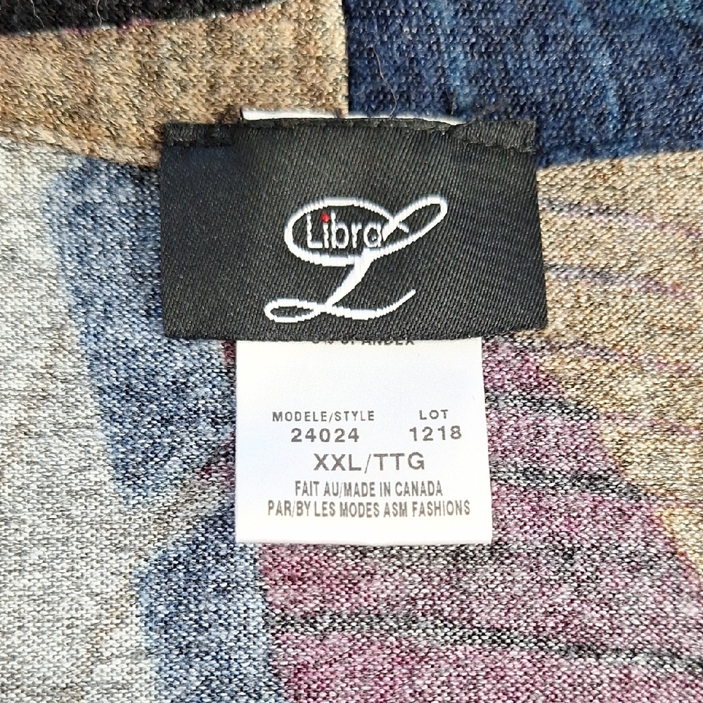 Geometric Pattern Open-Front Cardigan - Picture 2 of 9